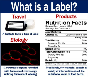 label sample