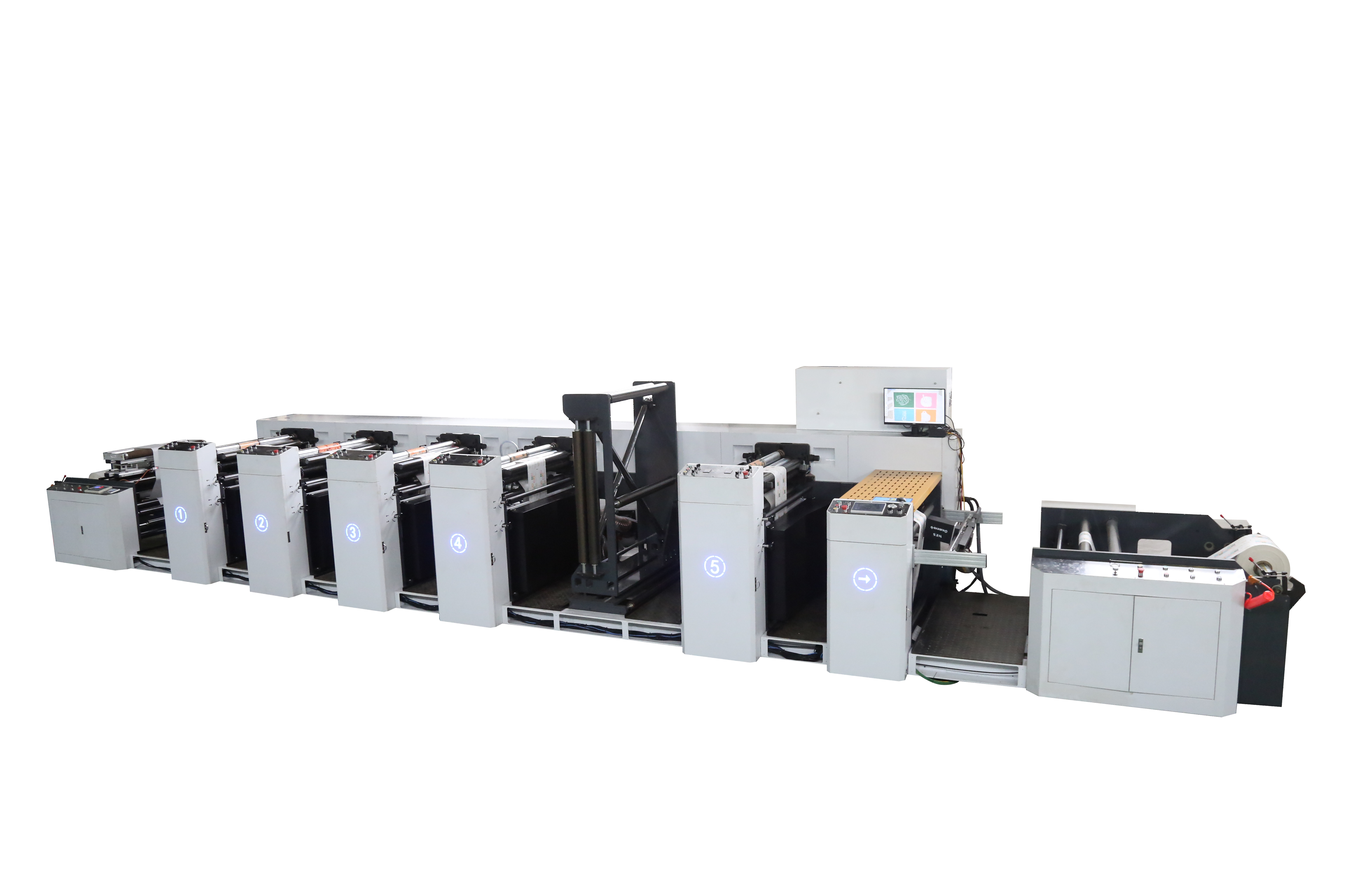 8 color inline Fexo printing machine