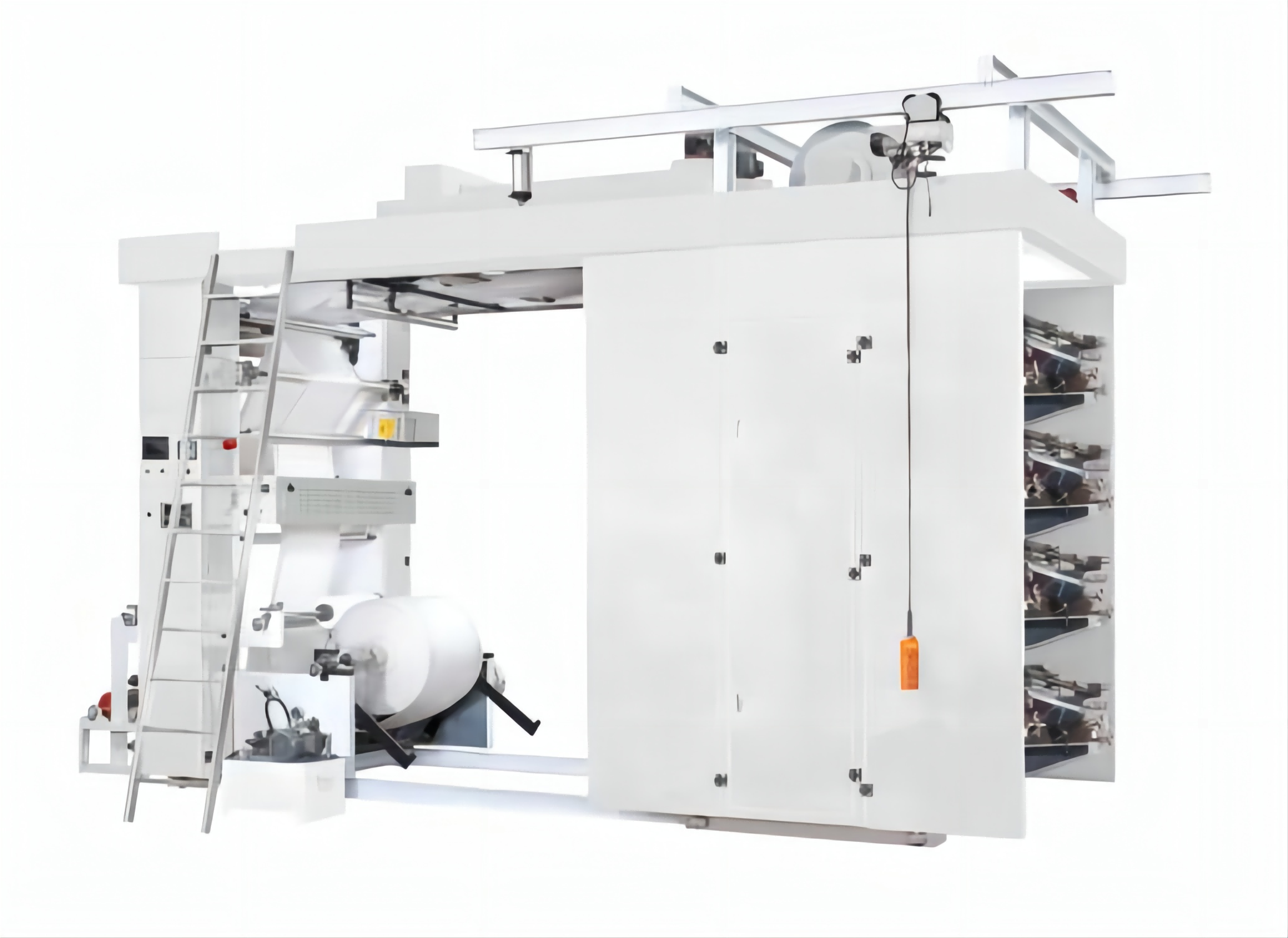 8 color stack flexo printing machine