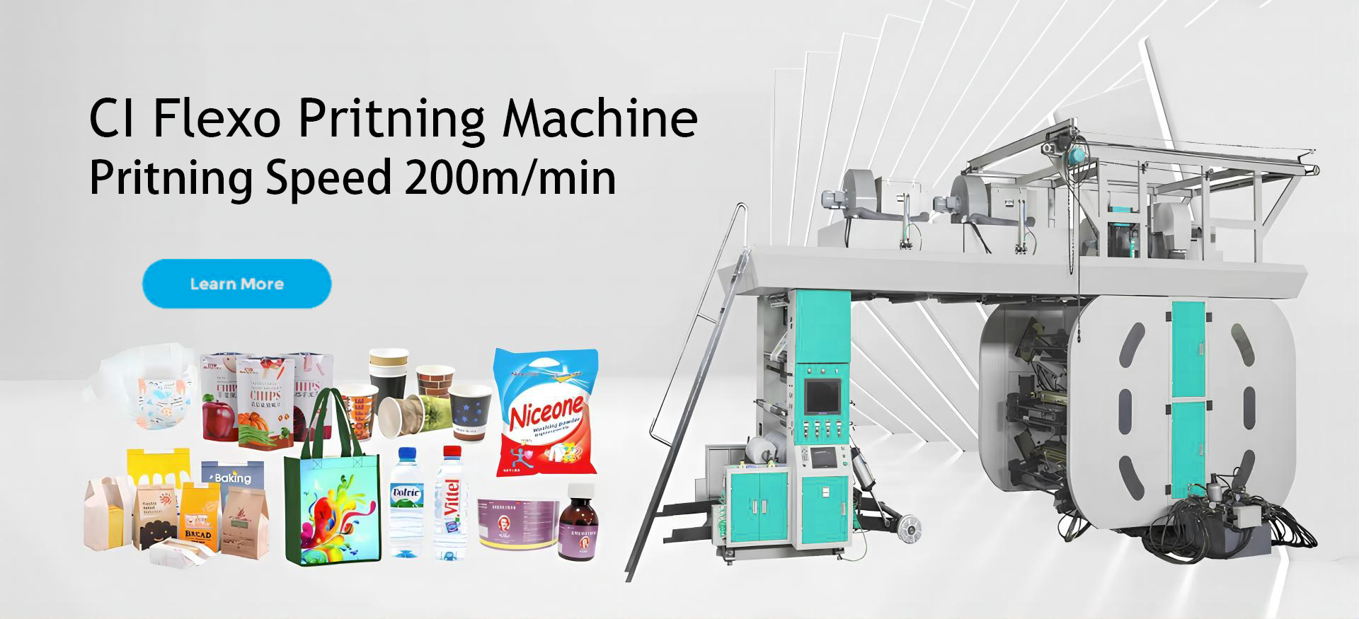 6 Color High Speed CI Flexo Printing Machine